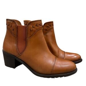 Pikolinos Braided Whipstitch Chelsea Booties